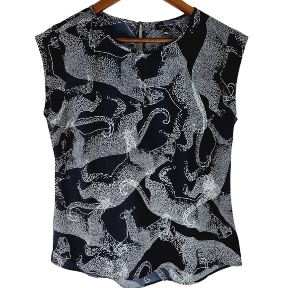 ❤️ The Limited black-and-white leopard print top size small - Picture 1 of 9